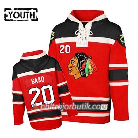 Barn Ishockey Chicago Blackhawks Brandon Saad 20 Röd Sawyer Hooded Sweatshirt Barn Ishockey Chicago Blackhawks Brandon Saad 20 Röd Sawyer Hooded Sweatshirt
